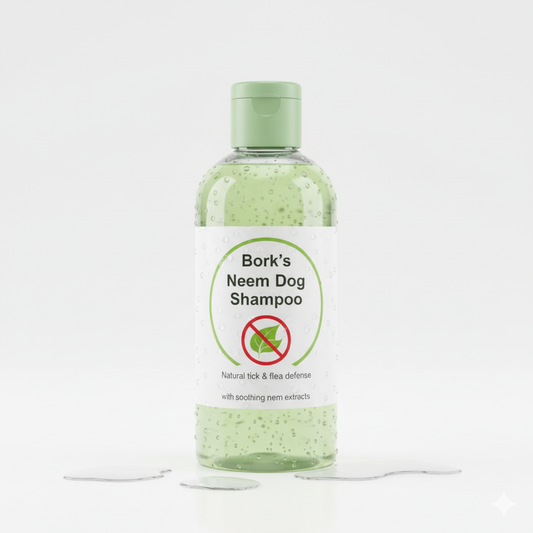 Bork’s Neem Dog Shampoo – Natural tick & flea defense with soothing neem extracts